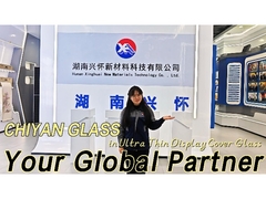 0Substrato de vidro eletrônico ultrafinos ultraclaros de.2-2 mm para ecrãs de gama alta